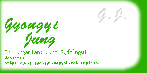 gyongyi jung business card